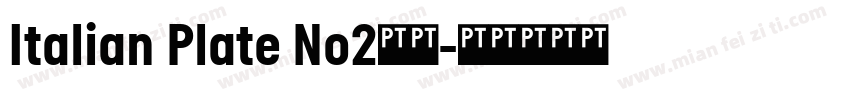 Italian Plate No2常规字体转换